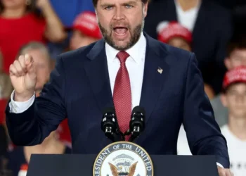 Fox forced to cut away from JD Vance’s speech as protesters repeatedly heckled him