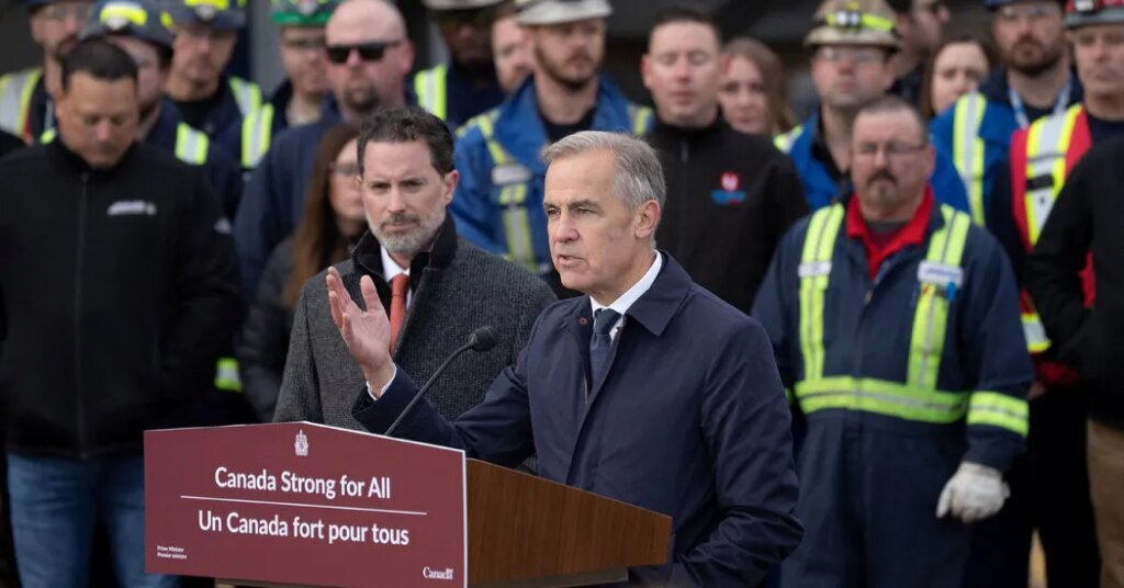Canada’s Proposed Oil Pipeline Offers Carney Relief From Domestic and Global Turmoil