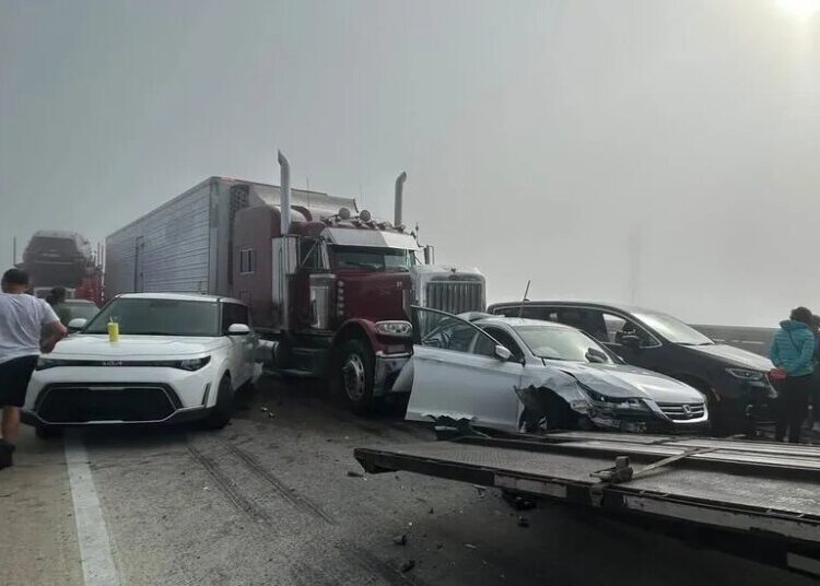 Pileup Involving 15 Tractor-Trailers Shutters I-95 in South Carolina