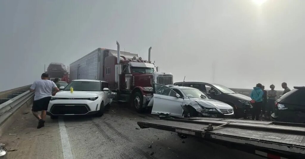 Pileup Involving 15 Tractor-Trailers Shutters I-95 in South Carolina