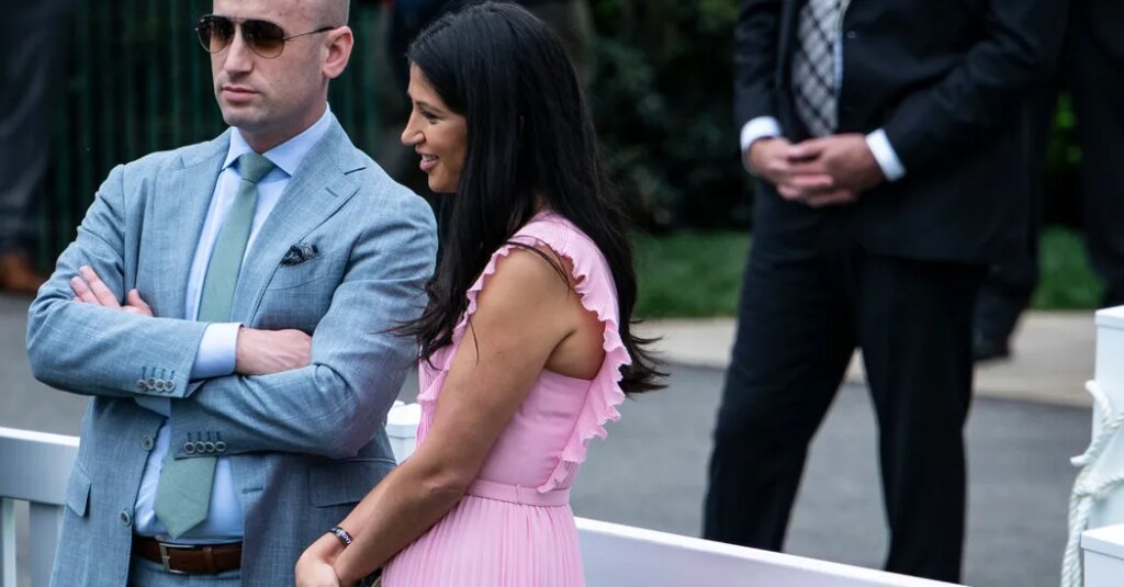 Man Charged With Threatening Katie Miller, Wife of a Top Trump Aide