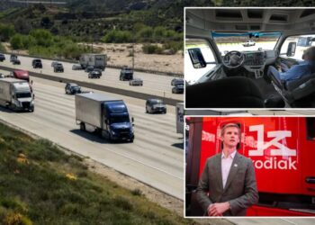 Self-driving big rigs roll into California as driverless future comes into focus