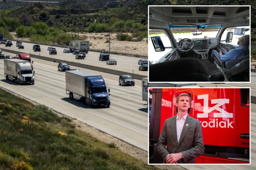 Self-driving big rigs roll into California as driverless future comes into focus
