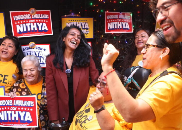 Bass and Raman court Latino voters as L.A. mayor’s race comes down to the wire