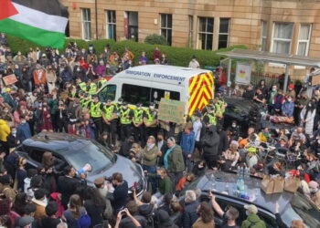Watch an impromptu Scottish protest go viral in the inspiring ‘Everybody to Kenmure Street’