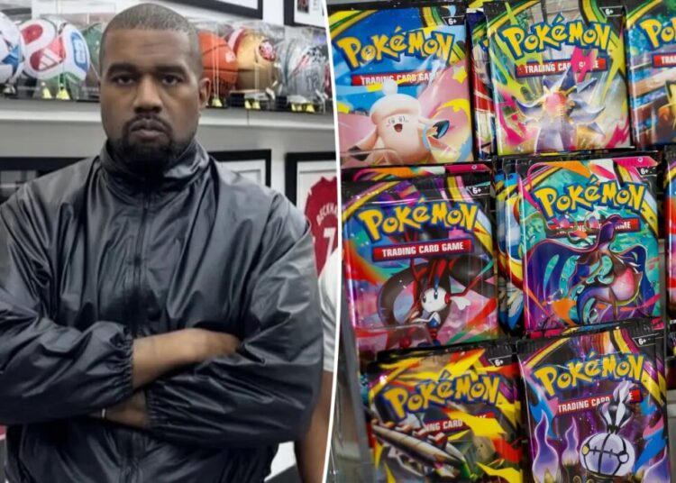 Kanye West drops ‘thousands upon thousands’ on Pokémon card shopping spree for kids