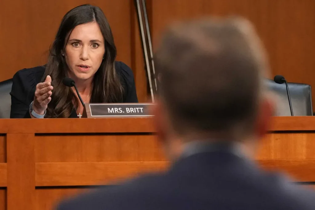 Katie Britt’s husband breaks three-year silence over her viral ‘Schmitt face’ meme