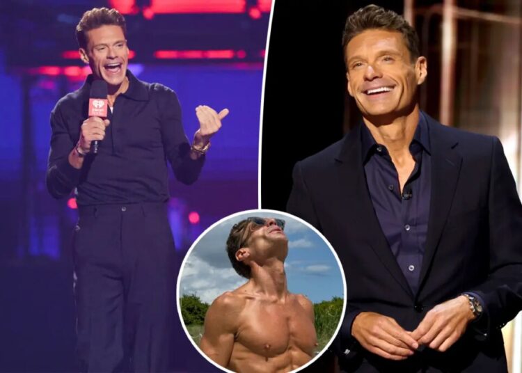 Ryan Seacrest, 51, shows off ripped six-pack abs in shirtless thirst trap