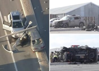 Suspect arrested in deadly 8-car California pileup that mangled vehicles, killed 2
