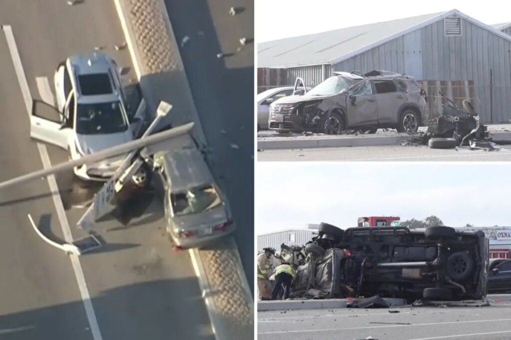 Suspect arrested in deadly 8-car California pileup that mangled vehicles, killed 2