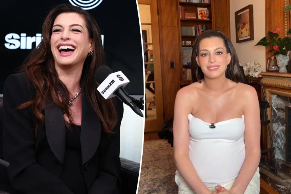 Anne Hathaway hilariously vanishes into thin air as she wraps whirlwind year promoting 5 movies: ‘Over and out’
