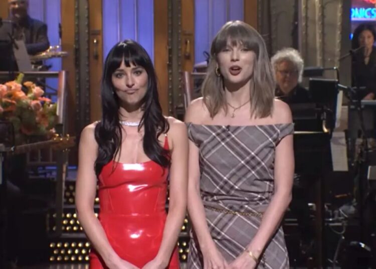 Taylor Swift crashes Dakota Johnson’s ‘SNL’ monologue: ‘My literal therapist’