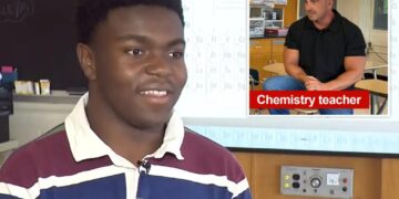 LI student aces chemistry Regents exam to win teacher’s 25-year-old challenge for $100