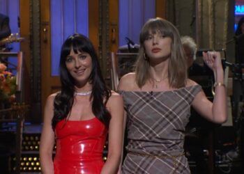 Taylor Swift Interrupts Dakota Johnson’s ‘SNL’ Monologue With Breakup Advice