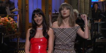 Taylor Swift Interrupts Dakota Johnson’s ‘SNL’ Monologue With Breakup Advice
