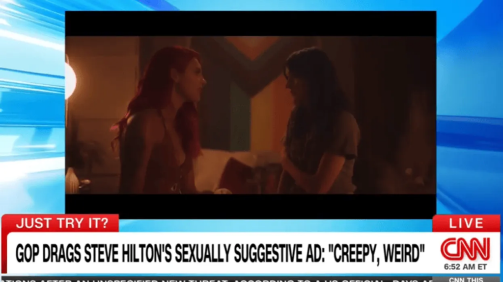 Surprising twist as Republican’s racy ad trashed as ‘grotesque’ on the right