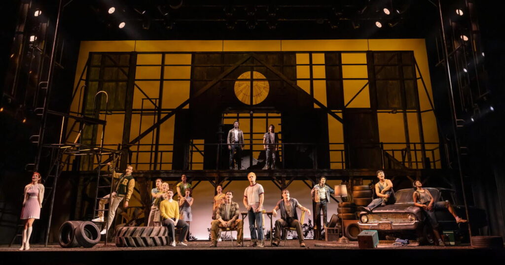 Musical performances and glorious staging rescue touring production of ‘The Outsiders’