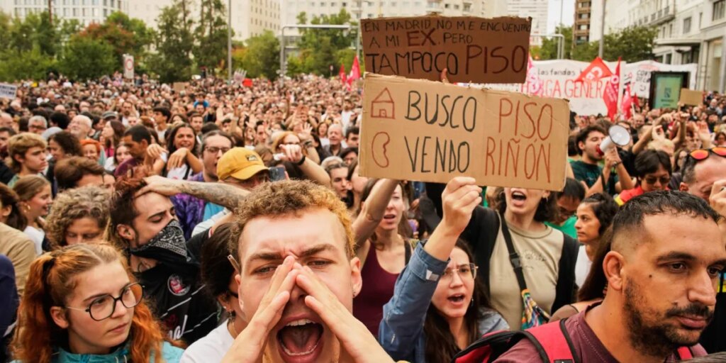 Spain’s lefty government evicted an 87-year-old woman from her home of 70 years and thousands of protesters took the streets