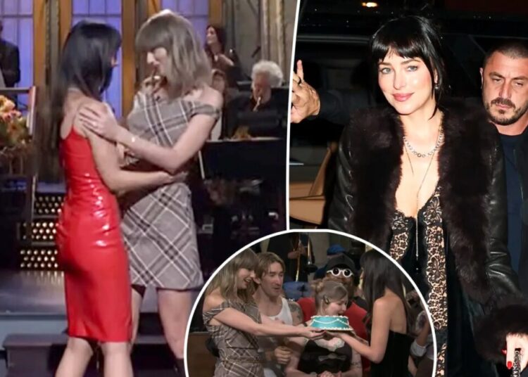 How Taylor Swift stealthily celebrated Dakota Johnson’s birthday at star-studded ‘SNL’ after-party
