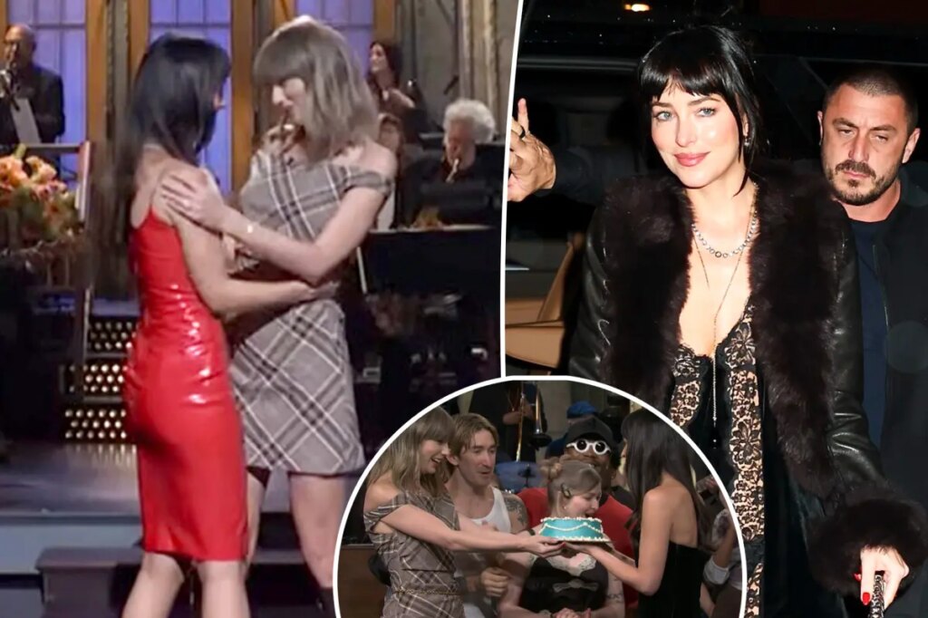 How Taylor Swift stealthily celebrated Dakota Johnson’s birthday at star-studded ‘SNL’ after-party