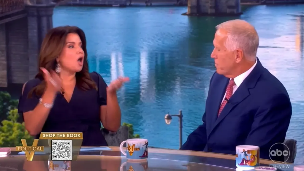 ‘Oh, come on!’ GOP senator shouted down on ‘The View’ over Don Jr.’s wedding oligarch