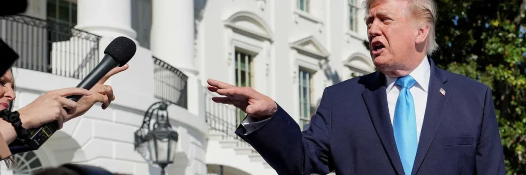 Trump storms off in a rage after the press overwhelms his voter fraud claim