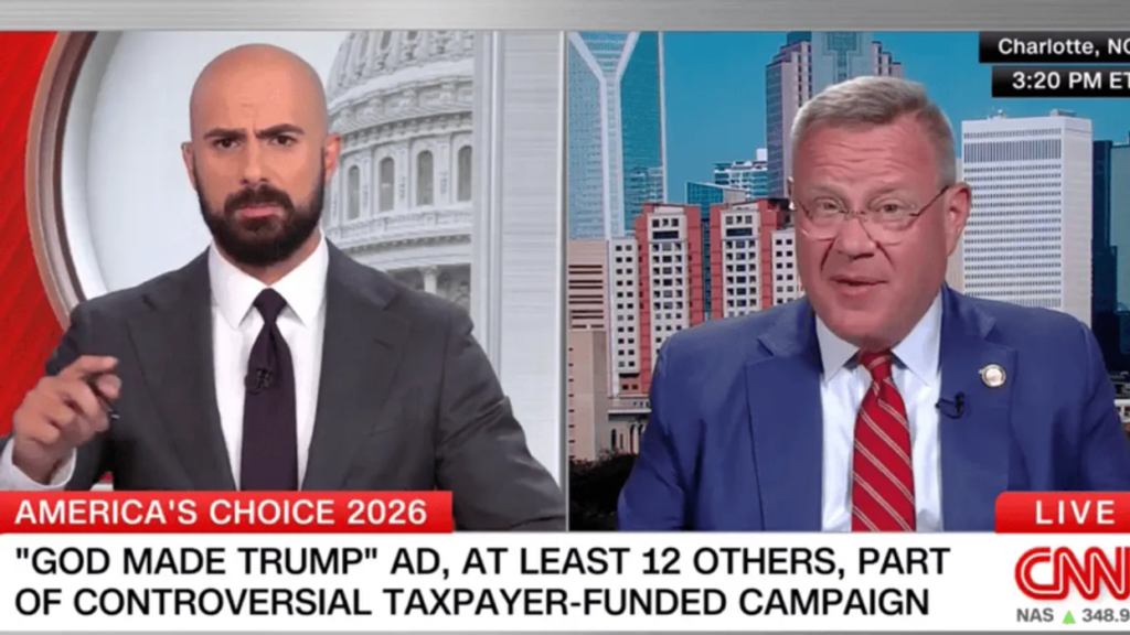 Republican squirms on CNN when confronted about new Trump ad: ‘Not going to defend that’