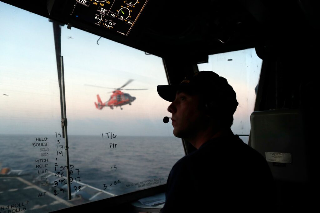 U.S. says Coast Guard came under fire near the border. Mexico wants evidence.