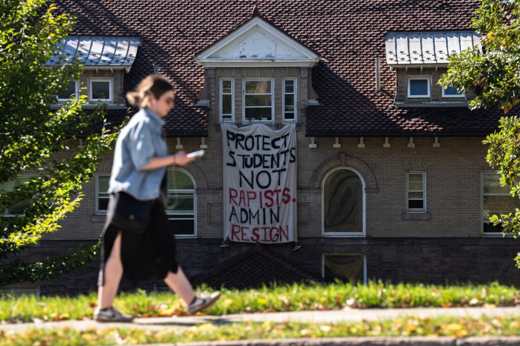Hundreds protest at Cornell, call for expulsion of frat members after rape report