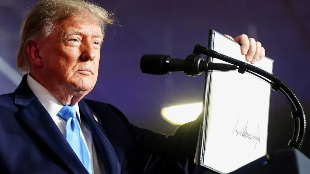 Trump confused by executive order he signed at rally: ‘Does anyone want to explain it?’