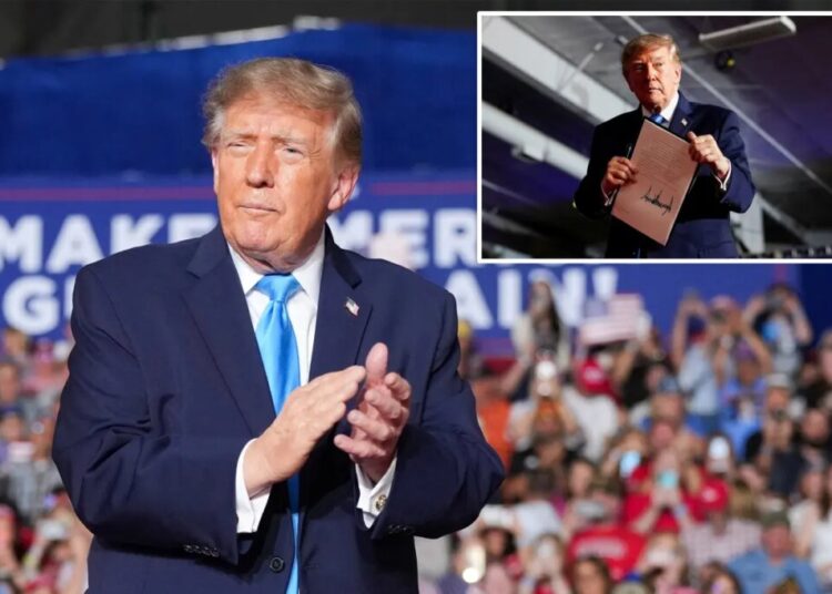 Trump signs executive order mid-rally allowing drivers to use ‘tax-free red-dye diesel’ to lower fuel costs