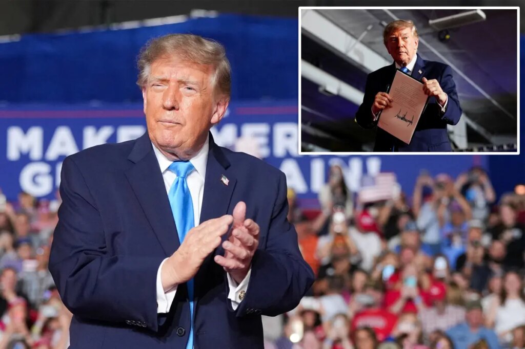 Trump signs executive order mid-rally allowing drivers to use ‘tax-free red-dye diesel’ to lower fuel costs