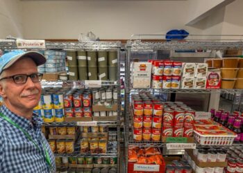 He volunteered at a food bank. What he saw surprised him.