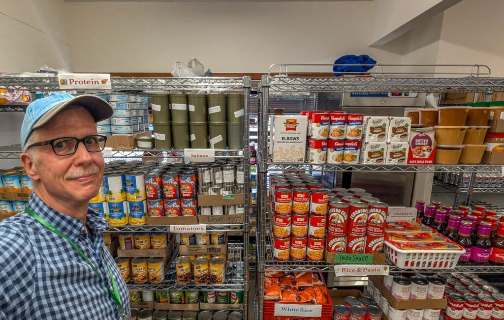 He volunteered at a food bank. What he saw surprised him.