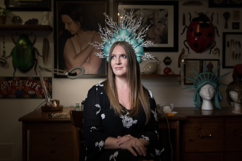 This art teacher makes stunning Halloween costumes, despite chronic pain