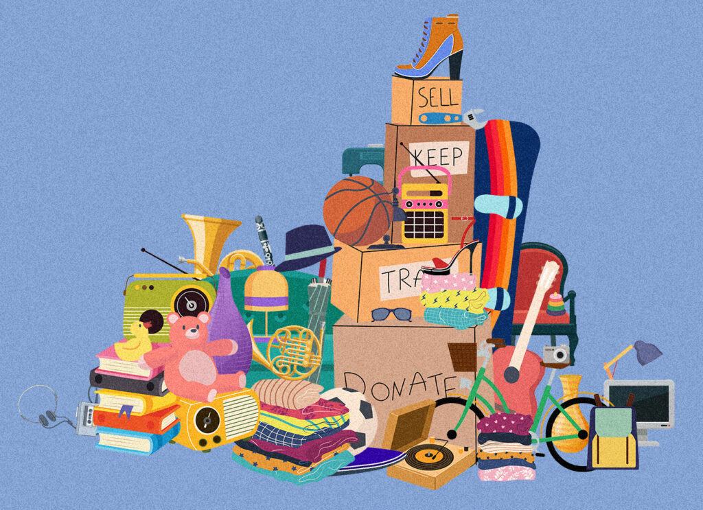 An A-to-Z guide to getting rid of clothes, books, instruments and more