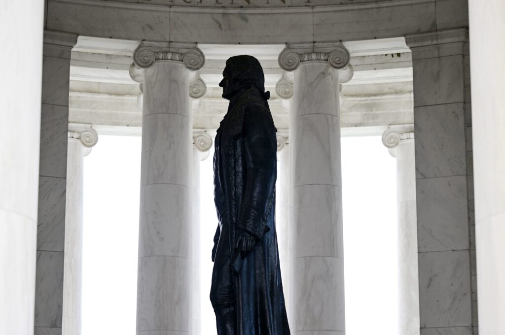 Jefferson’s link to Sally Hemings’s children may have been settled by a hair