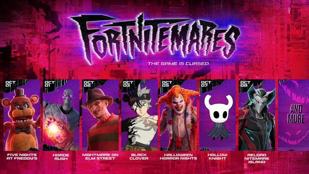 Fortnitemares 2026 Shop Dates October 1 through 8