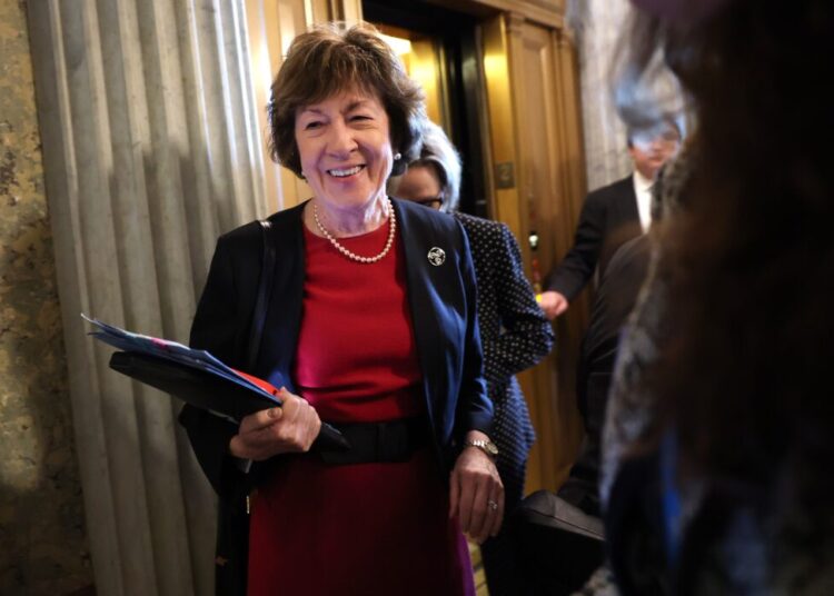 Susan Collins, a political survivor, tries to outrun Trump