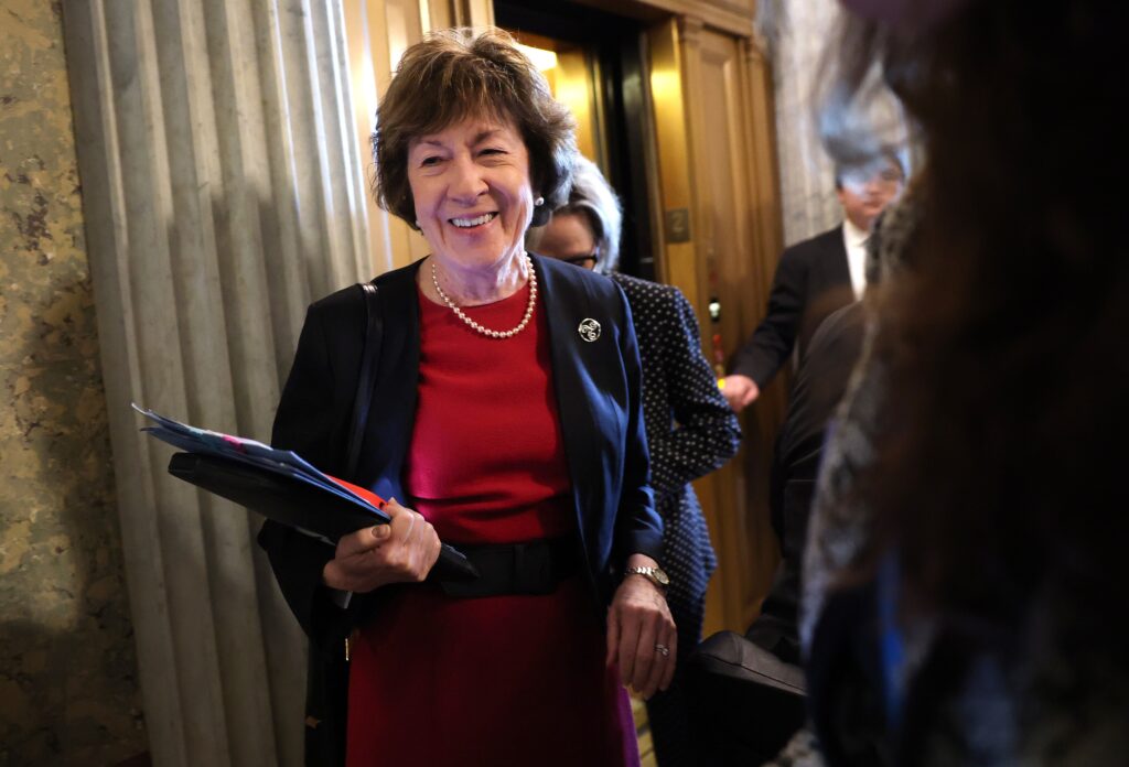 Susan Collins, a political survivor, tries to outrun Trump