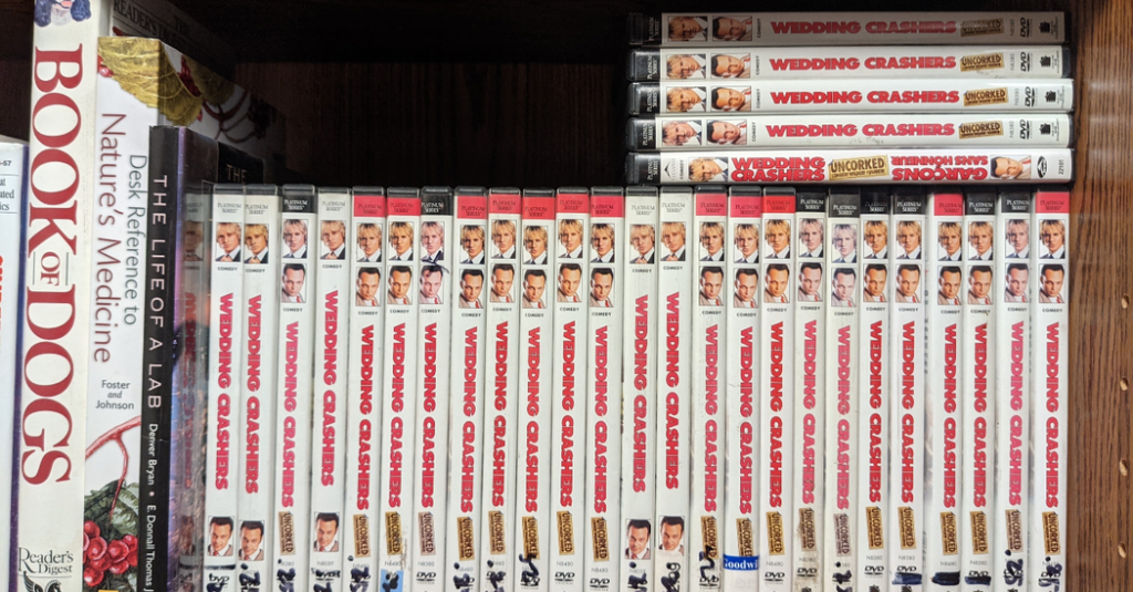 How Does Someone Acquire 1,200 Copies of ‘Wedding Crashers’?