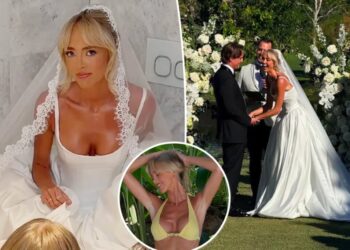 Guest makes shocking joke during speech at OnlyFans star Annie Knight’s wedding