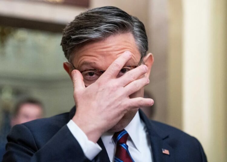 Mike Johnson’s midterm tour mocked by GOP analyst: ‘Who can contain their excitement?’