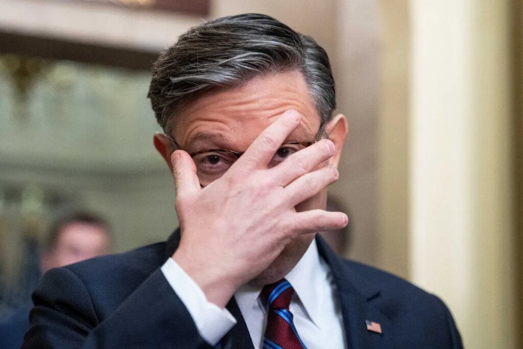 Mike Johnson’s midterm tour mocked by GOP analyst: ‘Who can contain their excitement?’