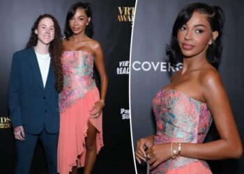 ‘Secret Lives of Mormon Wives’ Layla Taylor debuts new girlfriend Kelsie Chesser on VRT Awards 2026 red carpet