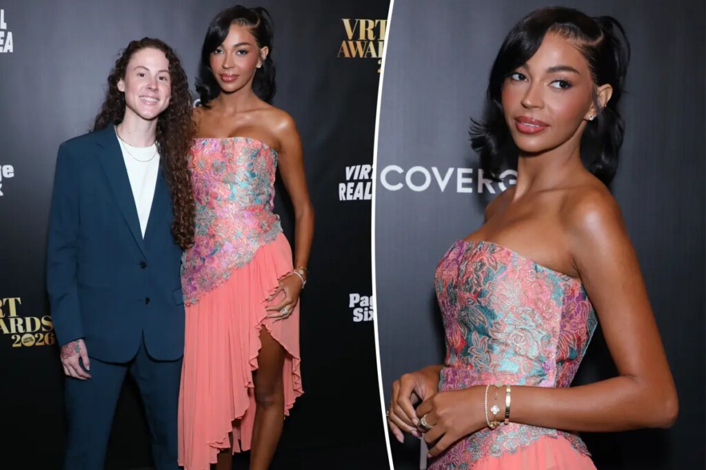 ‘Secret Lives of Mormon Wives’ Layla Taylor debuts new girlfriend Kelsie Chesser on VRT Awards 2026 red carpet