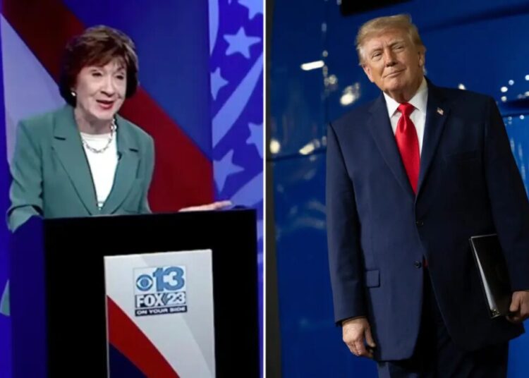 GOP Sen. Susan Collins nudges Trump to stay away from Maine: ‘I’m not exactly his favorite senator’