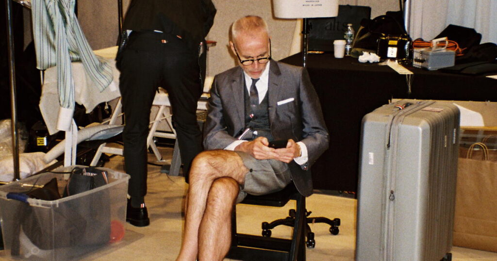An interview with designer Thom Browne, who is never out of uniform