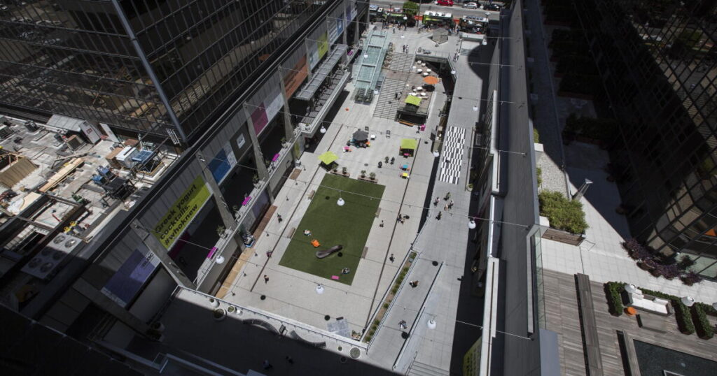 The Bloc, downtown L.A.’s landmark complex, is up for sale again