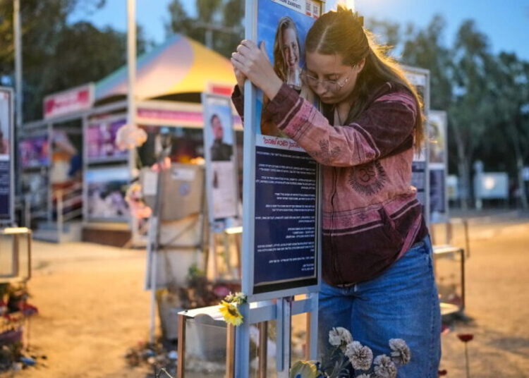 Israelis mourn Oct. 7 attack as Palestinians in Gaza languish in ruins of the war it sparked